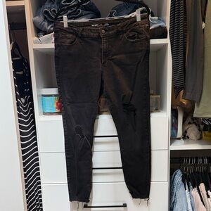 Olive & Oak Black Skinny Distressed Jeans